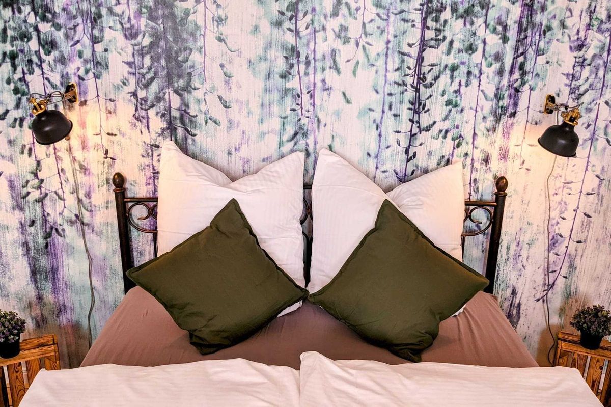 Schlafzimmer einer Uhlpartment-Ferienwohnung